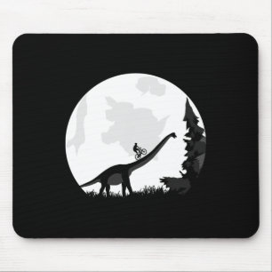Tapis De Souris Vélo sur une silhouette de lune de dinosaure Mtb M