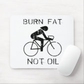 Tapis De Souris VÉLO : T-shirt d'huile de graisse de brûlure pas (Avec souris)