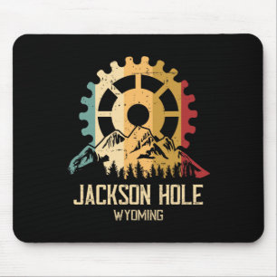 Tapis De Souris Vélo tout terrain Jackson Hole Wyoming