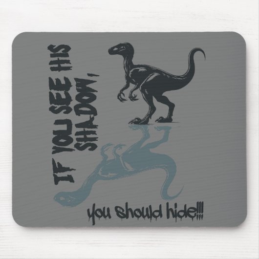 Tapis De Souris Velociraptor, dinosaures, T-Rex (Devant)