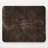 Tapis De Souris Velvety Bronze Damask | Grunge baroque Brown (Devant)