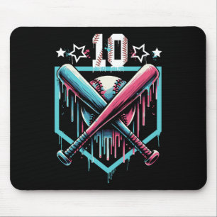 Tapis De Souris Vendre Drip 10th Birthday Boys Numéro 10 Youth 10