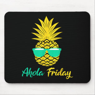 Tapis De Souris Vendredi Aloha Ananas Été Fruit Ananas