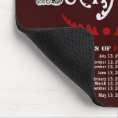 Tapis De Souris Vendredi chanceux le 13ème Mousepad foncé (Coin)