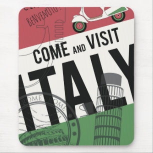Tapis De Souris Venez visiter l'Italie