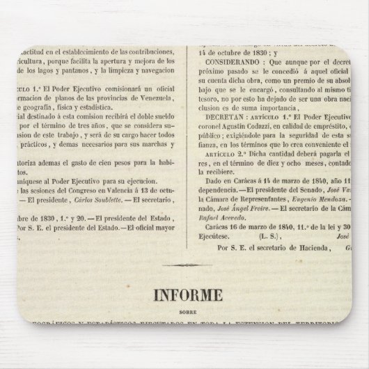 Tapis De Souris Venezuela 2 (Devant)