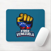 Tapis De Souris Venezuela Flag Venezuela Libre 2026 (Avec souris)