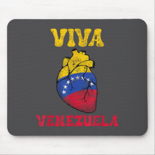 Tapis De Souris Venezuela Libre 2026 Drapeau du cœur du Venezuela