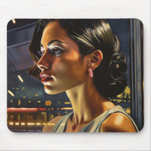 Tapis De Souris Venezuelan Woman in a Miami Nightclub Painting