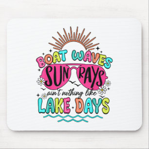Tapis De Souris Vent De Bateau Rayons Solaires À Rien Comme Lake D
