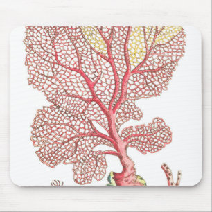 Tapis De Souris Ventilateur de la mer Coral Illustration Souris