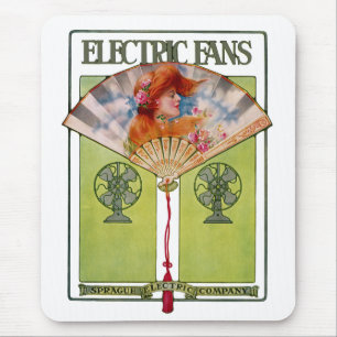 Tapis De Souris Ventilateur électrique Art Nouveau