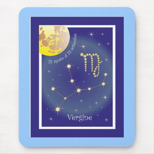 Tapis De Souris Vergine 23 agosto al 23 settembre Mauspad (Devant)