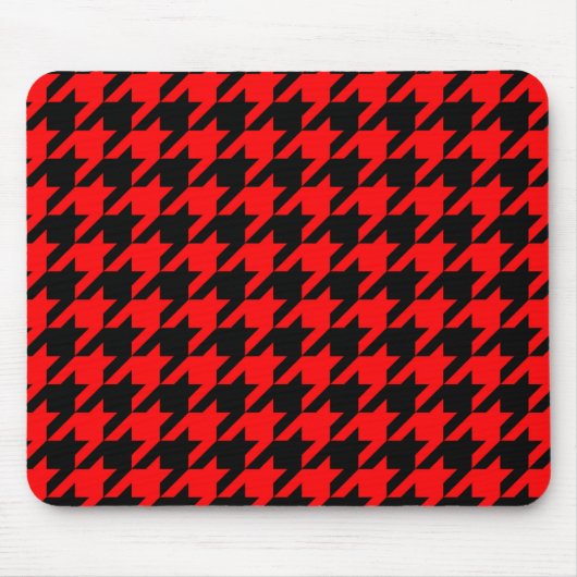 Tapis De Souris Vérification de la position de base rouge et noire (Devant)