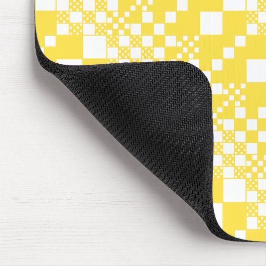 Tapis De Souris Vérifié, Chèques en citron jaune et blanc (Coin)