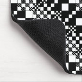 Tapis De Souris Vérifié, Chèques - noir et blanc (Coin)