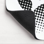 Tapis De Souris Vérifier l'Empreinte de patte Motif à demi-teinte (Coin)