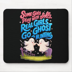 Tapis De Souris Véritable Fille Aller Fantôme Chasse Fantômes Para
