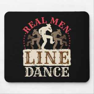 Tapis De Souris Véritable Homme Ligne Danse Chemise Pays Danse Occ