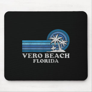 Tapis De Souris Vero Beach Floride Famille Vacances été Vintage