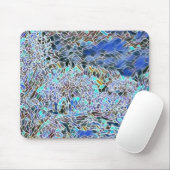 Tapis De Souris Verre abstrait art blues lavande (Avec souris)