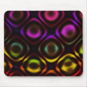 Tapis De Souris Verre | Arc-en-ciel Fractal Art (Devant)