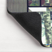 Tapis De Souris Verre biseauté look gris argent noir (Coin)