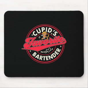 Tapis De Souris Verre de la Saint-Valentin Coupe de Cupidon Barten