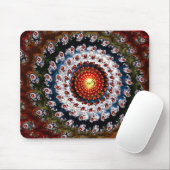 Tapis De Souris Verre fractal 3 Mousepad (Avec souris)