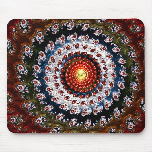 Tapis De Souris Verre fractal 3 Mousepad (Devant)