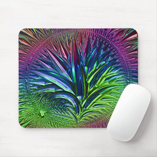 Tapis De Souris Verre fractal 5A Mousepad (Avec souris)