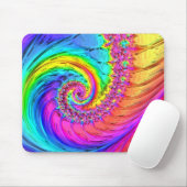 Tapis De Souris Verre fractal 6 Mousepad (Avec souris)