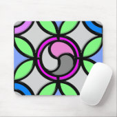 TAPIS DE SOURIS VERRE STAINÉ (Avec souris)