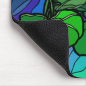 Tapis De Souris Verre Tige Violet Fleur Mousepac (Coin)