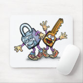 Tapis De Souris Verrouiller n clé (Avec souris)