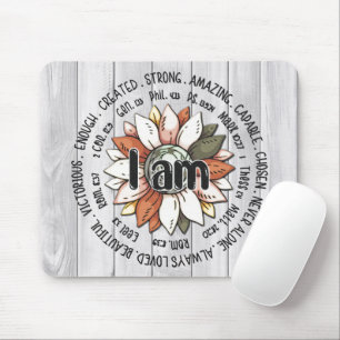 Tapis De Souris Verset biblique inspirant/Écriture Mousepad