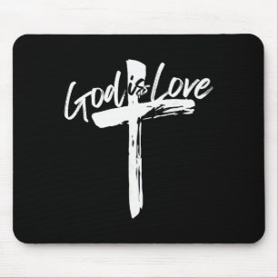 Tapis De Souris Verset biblique Jean 4_8 Dieu est amour Foi chréti