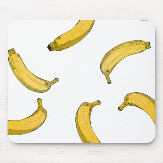 Tapis De Souris Version de croquis de motif Banana (Devant)