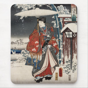 Tapis De Souris Version moderne du conte de Genji dans la scène d