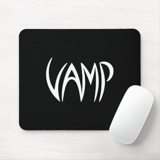 Tapis De Souris Version texte Vamp (noir/blanc) (Avec souris)