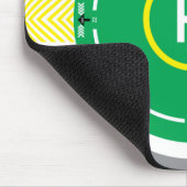 Tapis de souris vert 2 d'hélipont (Coin)