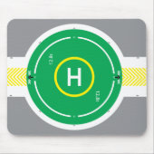 Tapis de souris vert 2 d'hélipont (Devant)