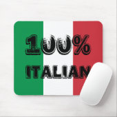 Tapis De Souris Vert blanc rouge Tricolor 100% italien (Avec souris)