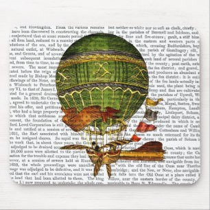 Tapis De Souris Vert chaud de ballon à air