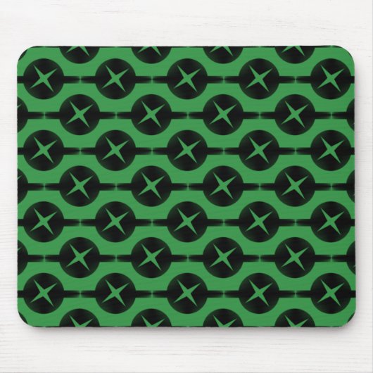 Tapis De Souris Vert clair Cercles rares Mousepad (Devant)
