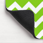 Tapis De Souris Vert de chaux Chevron (Coin)