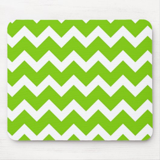 Tapis De Souris Vert de chaux Chevron (Devant)