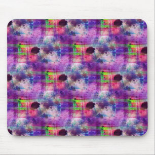 Tapis De Souris Vert de conception, aquarelle pourpre de texture