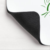 Tapis De Souris Vert de feuille de nature mini - (Coin)