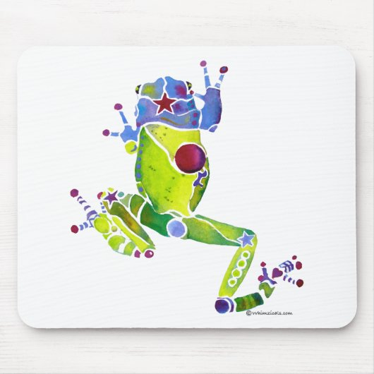 Tapis De Souris Vert de ressort de grenouille (Devant)